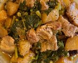 A picture of step 3 of Braised Pork Belly with Kohlrabi.