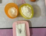 Hình bước làm 1 của món Bánh bông lan lúa mạch = máy làm bánh mì
