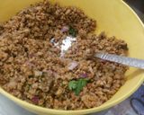 A picture of step 1 of Mushroom keema kebabs.