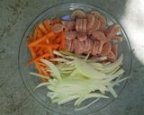 รูปขั้นตอนการทำที่ 1 ของ ไข่ผัดแหนม