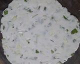 A picture of step 2 of Cabbage akki roti.