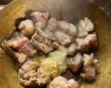 A picture of step 3 of Chana Gosht Awadhi style.