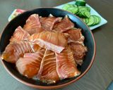 รูปขั้นตอนการทำที่ 3 ของ แซลมอนสึเกะด้ง サーモン漬け丼