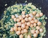 Une image de l'étape 3 de Porridge salé aux épinards /feta/pois chiches.