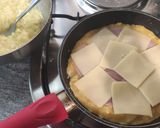 Foto del paso 3 de la receta: Tortilla de patatas rellena de jamón y queso