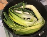 Une image de l'étape 3 de Poireaux vinaigrette à l'effiloché de jambon cru.