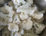 A picture of step 1 of Gobhi  Manchurian.