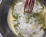 Hình bước làm 2 của món Match Chiffon CakeBánh bông lan trà xanh