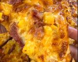 A picture of step 5 of Cast Iron Hawaiian Pizza 15”.