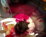 Foto langkah ke 1 dari resep Smoothies Bowl Buah Naga Merah mix Pisang Ambon.