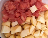 Foto del paso 2 de la receta: Mermelada casera de manzana y pomelo, con Stevia