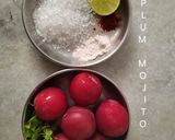 A picture of step 1 of Seasonal Fresh Plum Mojito.