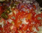 A picture of step 5 of Moringa salad.