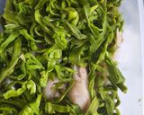 Hình bước làm 3 của món Móng giò rau tiến vua ngâm mắm