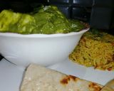 A picture of step 18 of Palak paneer.