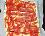 Foto del paso 3 de la receta: "Pizza" con base de calabacín! 🥒