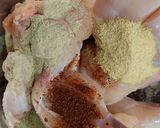 A picture of step 1 of Crispy fried chicken.