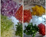 A picture of step 1 of Vegetable upma.