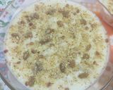 A picture of step 5 of Condensed milk firni.