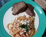 Foto del paso 9 de la receta: Fettuccine arrabiata acompañado de solomillo flameado. 👨🍳