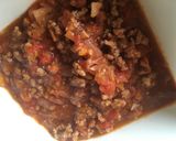A picture of step 4 of Tomate mince pasta.