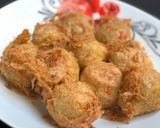 A picture of step 4 of Yam balls.