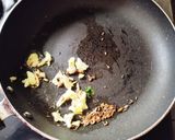 A picture of step 2 of French beans sabji.