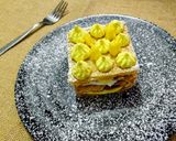 A picture of step 8 of Fresh Mango Mille Feuille(French Napoleon Pastry).