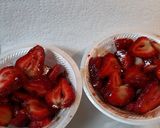A picture of step 2 of Balsamic, Brown Sugar Strawberries.
