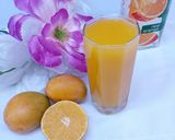 A picture of step 1 of Mango and Orange Juice.