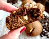 A picture of step 9 of Coffee and Cocoa Cookies (with White Chocolate Chips).