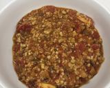 รูปขั้นตอนการทำที่ 2 ของ สปาเก็ตตี้น้ำพริกอ่อง meatless meatball (มังสวิรัติ)