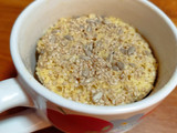 Pancito de avena en taza, en microondas