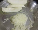 A picture of step 1 of Ashgourd halwa.