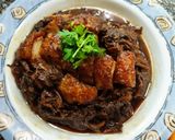 รูปขั้นตอนการทำที่ 9 ของ หมูสามชั้นตุ๋นผักกาดดองจีน (ผักไชกัว)