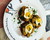 Foto del paso 3 de la receta: Nidos de pinchos morunos con tomate espinacas y huevos de codorniz