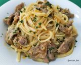 Foto del paso 9 de la receta: Tallarines con mollejas y salsa brava