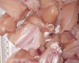 A picture of step 1 of Chicken Achari biryani.