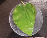 A picture of step 1 of Beetle leaves Rasam.