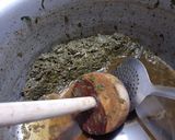 A picture of step 2 of Sarso ka saag.