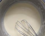 Hình bước làm 2 của món Japanese cotton cheesecake (bánh bông lan phomai Nhật Bản 🇯🇵)
