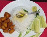A picture of step 4 of Panta Bhaat (Leftover Fermented Rice) with Daler Bora.