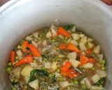 A picture of step 4 of Bisi Bele Bath.