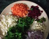 A picture of step 1 of Paneer Crepes.