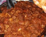 A picture of step 1 of Beef seekh boti.