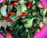 Foto langkah ke 3 dari resep 13. Tumis Pokcoy Kacang Panjang Saos Tiram.