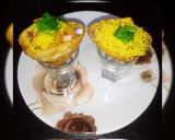 A picture of step 5 of Mini ice cream cone chaat.