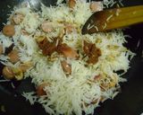 A picture of step 3 of Chilli Sambal Fried Rice with Prawns & Sausages.