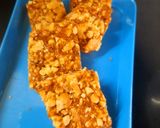 A picture of step 3 of Coffee Walnut chikki.