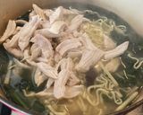 A picture of step 4 of Poached chicken and ginger broth.